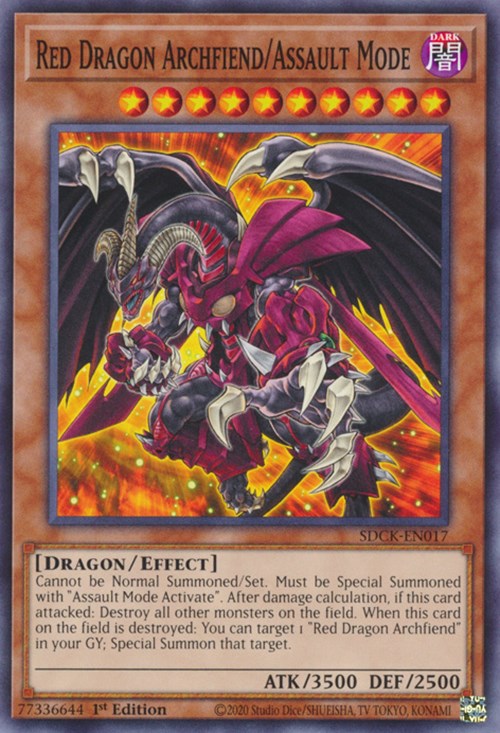 Red Dragon Archfiend/Assault Mode [SDCK-EN017] Common | Card Merchant Takapuna