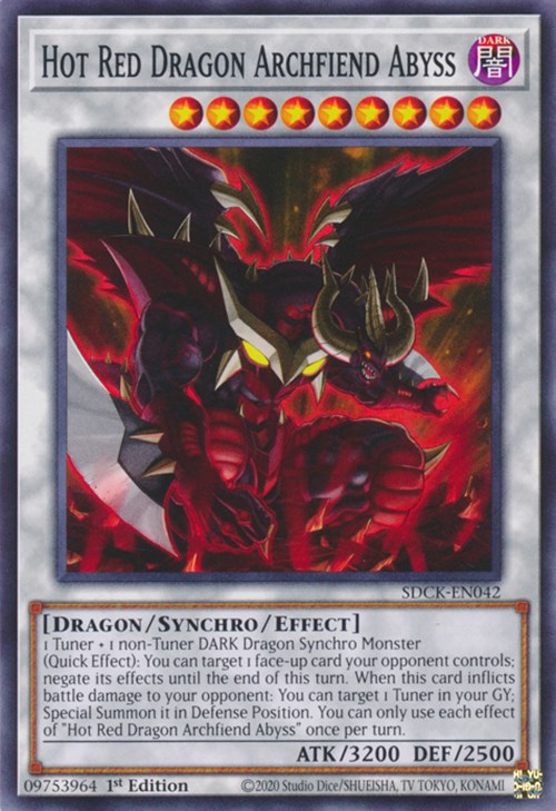 Hot Red Dragon Archfiend Abyss [SDCK-EN042] Common | Card Merchant Takapuna