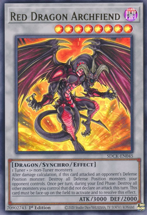 Red Dragon Archfiend [SDCK-EN045] Ultra Rare | Card Merchant Takapuna