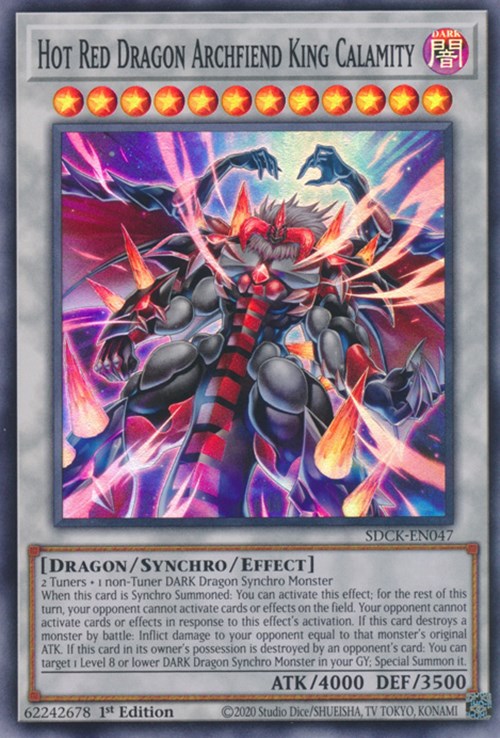 Hot Red Dragon Archfiend King Calamity [SDCK-EN047] Super Rare | Card Merchant Takapuna