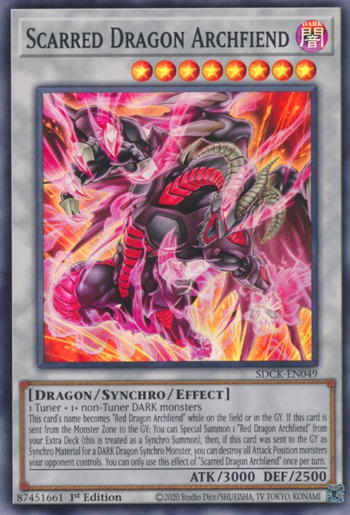 Scarred Dragon Archfiend [SDCK-EN049] Super Rare | Card Merchant Takapuna