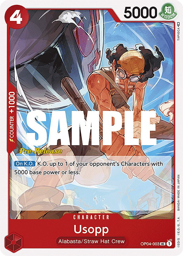 Usopp [Kingdoms of Intrigue Pre-Release Cards] | Card Merchant Takapuna