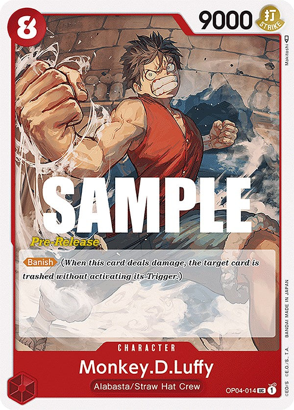 Monkey.D.Luffy [Kingdoms of Intrigue Pre-Release Cards] | Card Merchant Takapuna