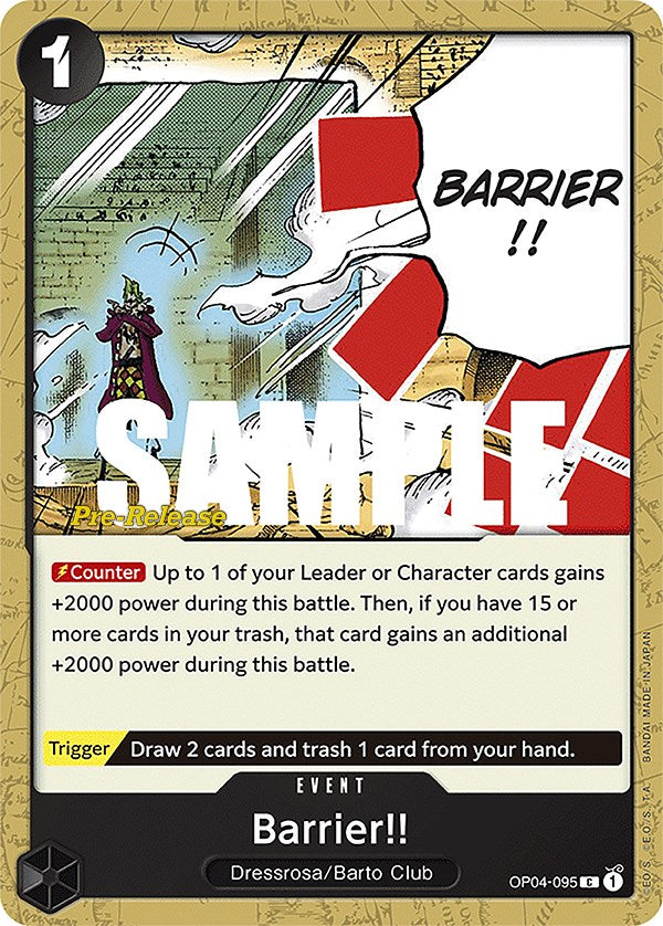 Barrier!! [Kingdoms of Intrigue Pre-Release Cards] | Card Merchant Takapuna