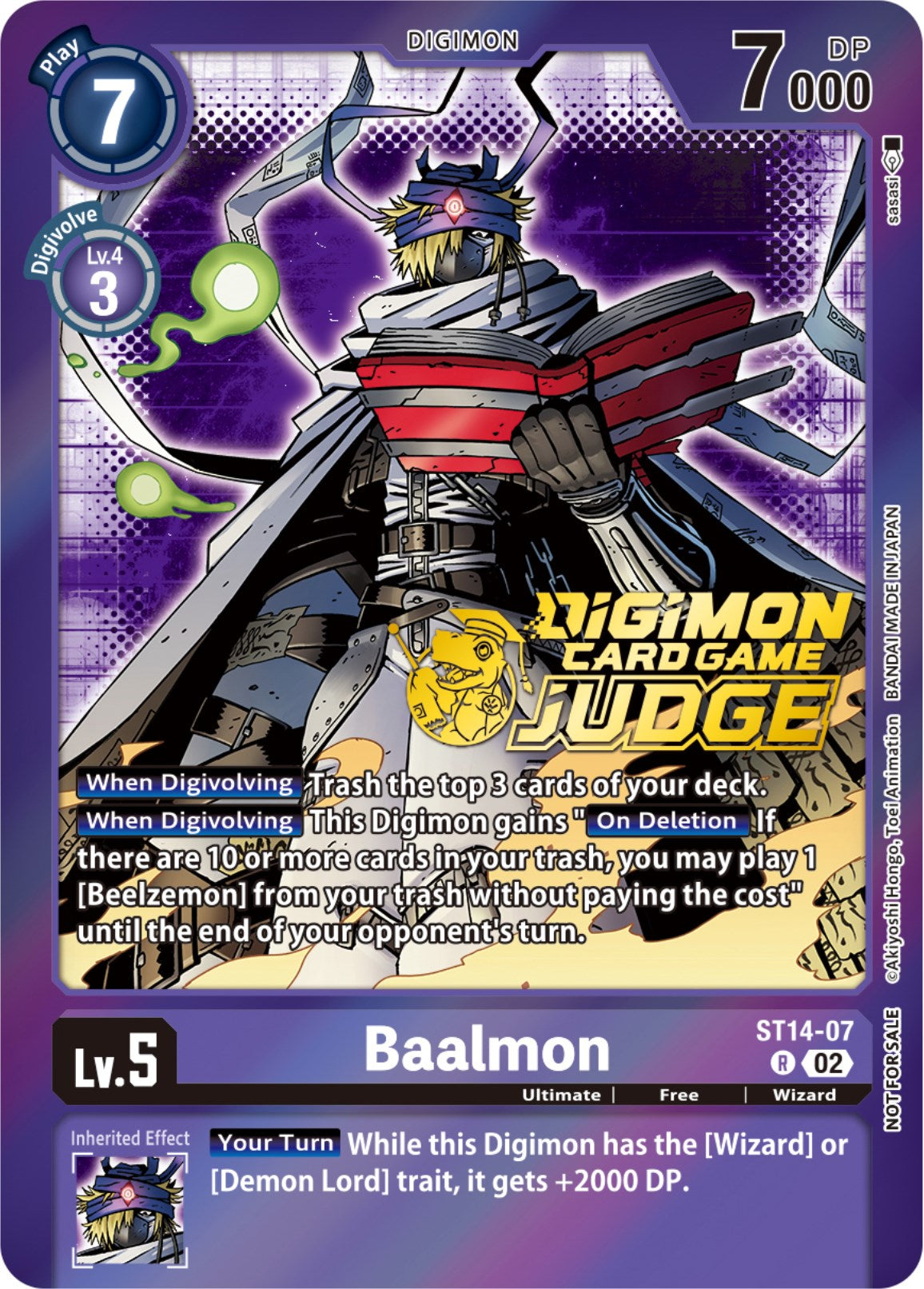 Baalmon [ST14-07] (Judge Pack 4) [Starter Deck: Beelzemon Advanced Deck Set Promos] | Card Merchant Takapuna