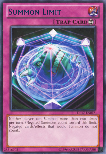 Summon Limit (Blue) [DL17-EN018] Rare | Card Merchant Takapuna