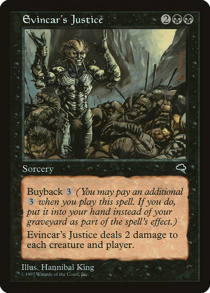 Evincar's Justice [Tempest] | Card Merchant Takapuna