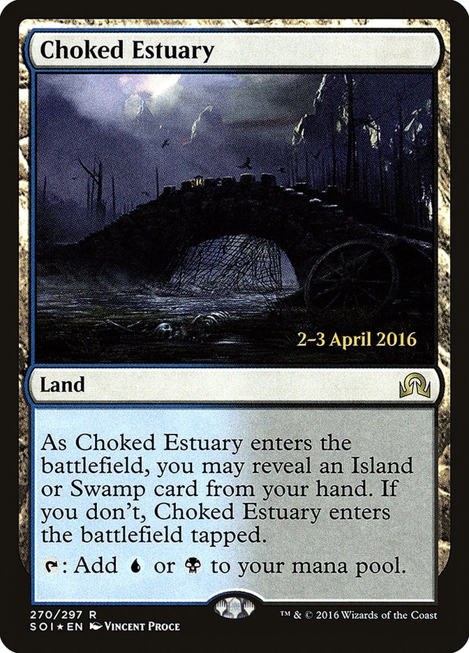 Choked Estuary [Shadows over Innistrad Prerelease Promos] | Card Merchant Takapuna