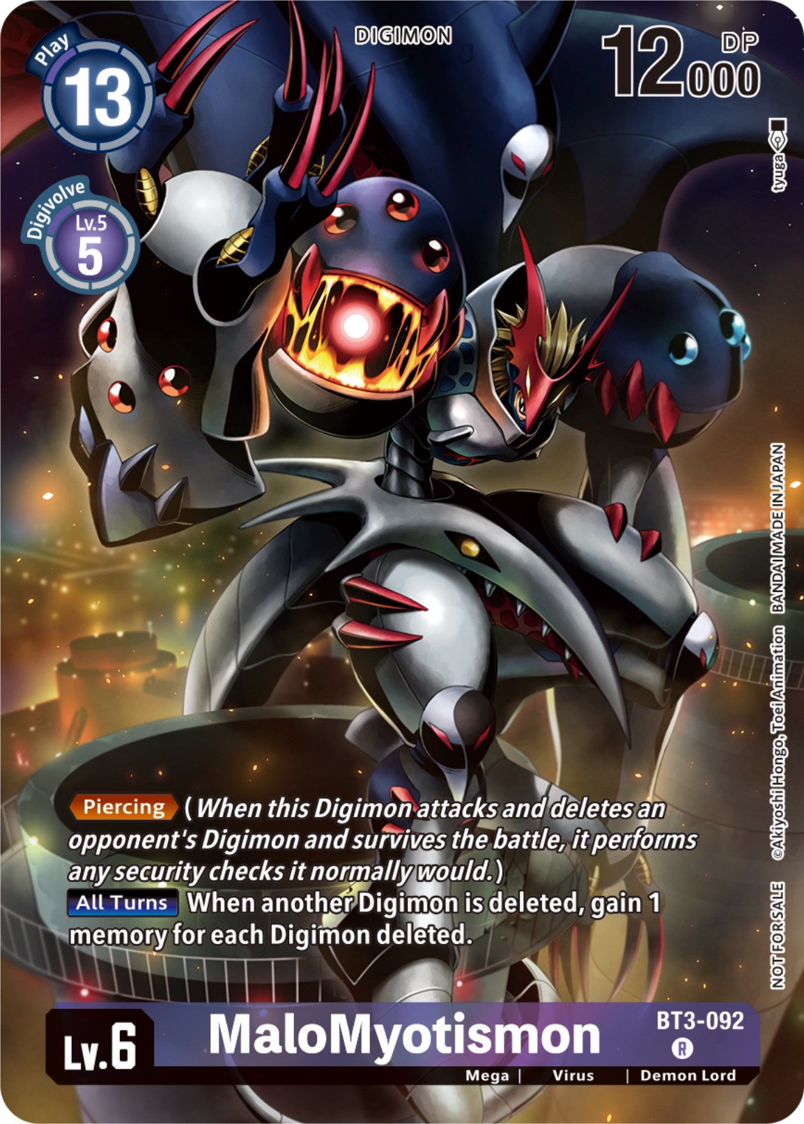 MaloMyotismon [BT3-092] (Tamer Party Pack -The Beginning-) [Release Special Booster Ver. 1.0] | Card Merchant Takapuna