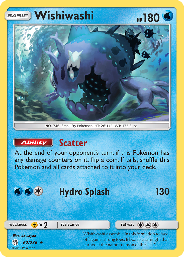 Wishiwashi (62/236) [Sun & Moon: Cosmic Eclipse] | Card Merchant Takapuna