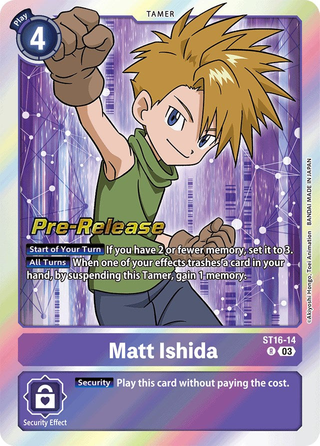 Matt Ishida [ST16-14] [Starter Deck: Wolf of Friendship Pre-Release Cards] | Card Merchant Takapuna