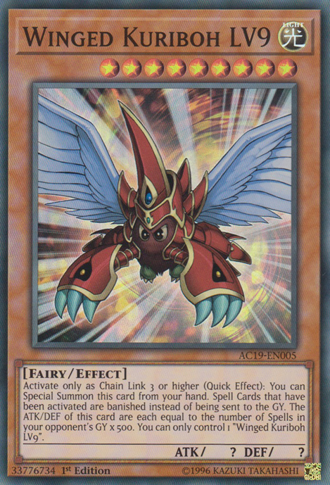 Winged Kuriboh LV9 [AC19-EN005] Super Rare | Card Merchant Takapuna