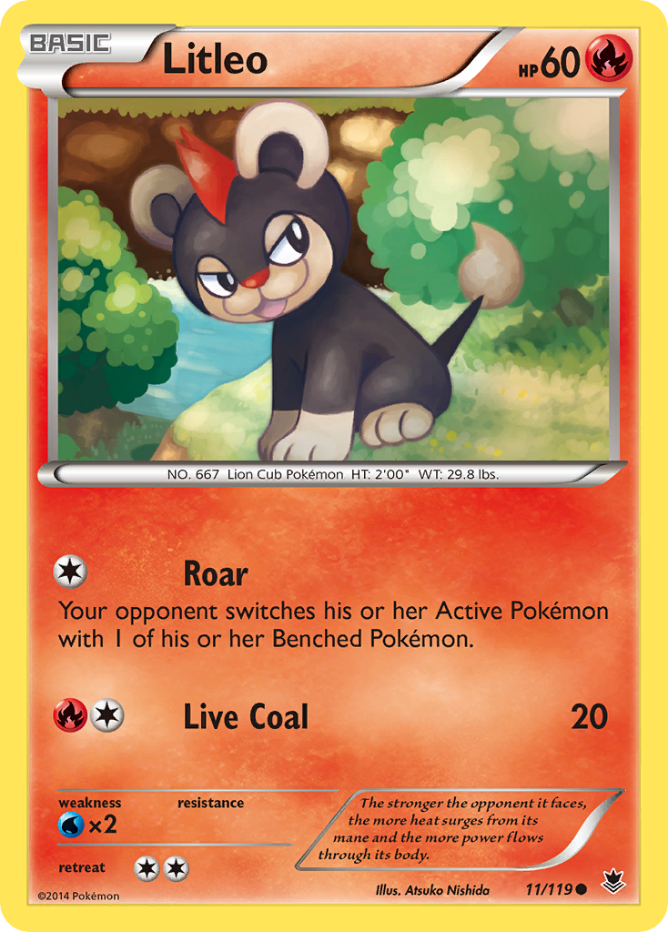 Litleo (11/119) [XY: Phantom Forces] | Card Merchant Takapuna