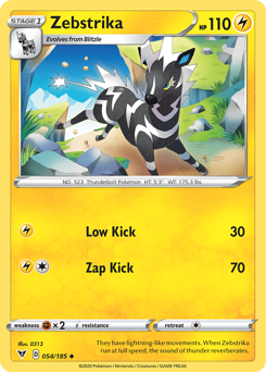 Zebstrika (054/185) [Sword & Shield: Vivid Voltage] | Card Merchant Takapuna