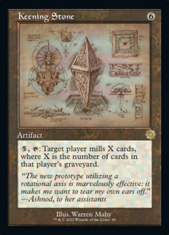 Keening Stone (Retro Schematic) [The Brothers' War Retro Artifacts] | Card Merchant Takapuna