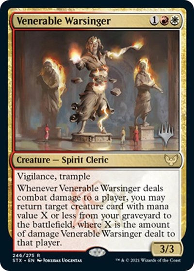 Venerable Warsinger (Promo Pack) [Strixhaven: School of Mages Promos] | Card Merchant Takapuna