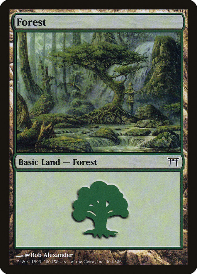 Forest (304) [Champions of Kamigawa] | Card Merchant Takapuna