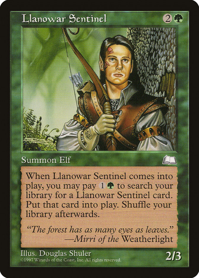 Llanowar Sentinel [Weatherlight] | Card Merchant Takapuna