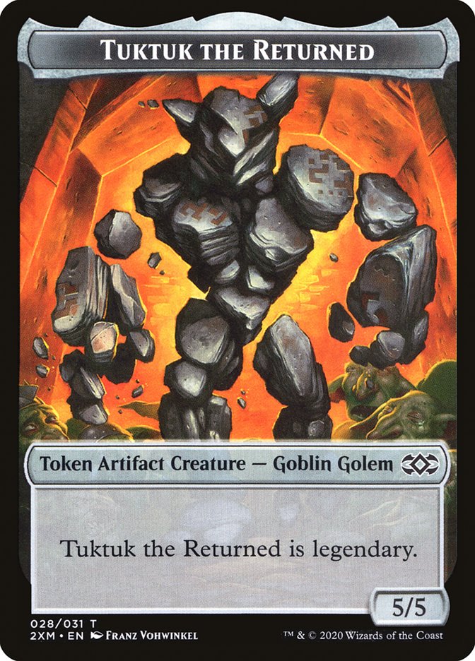 Elephant // Tuktuk the Returned Double-Sided Token [Double Masters Tokens] | Card Merchant Takapuna