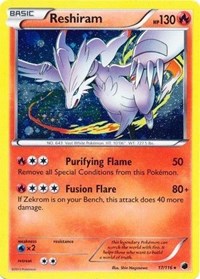 Reshiram (17/116) (Cosmos Holo) [Black & White: Plasma Freeze] | Card Merchant Takapuna