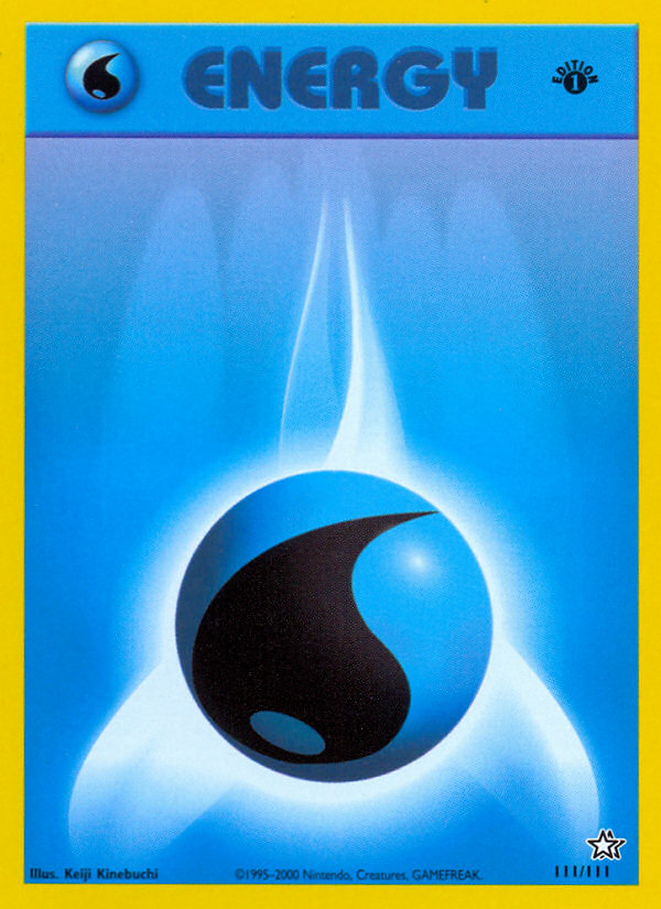 Water Energy (111/111) [Neo Genesis 1st Edition] | Card Merchant Takapuna