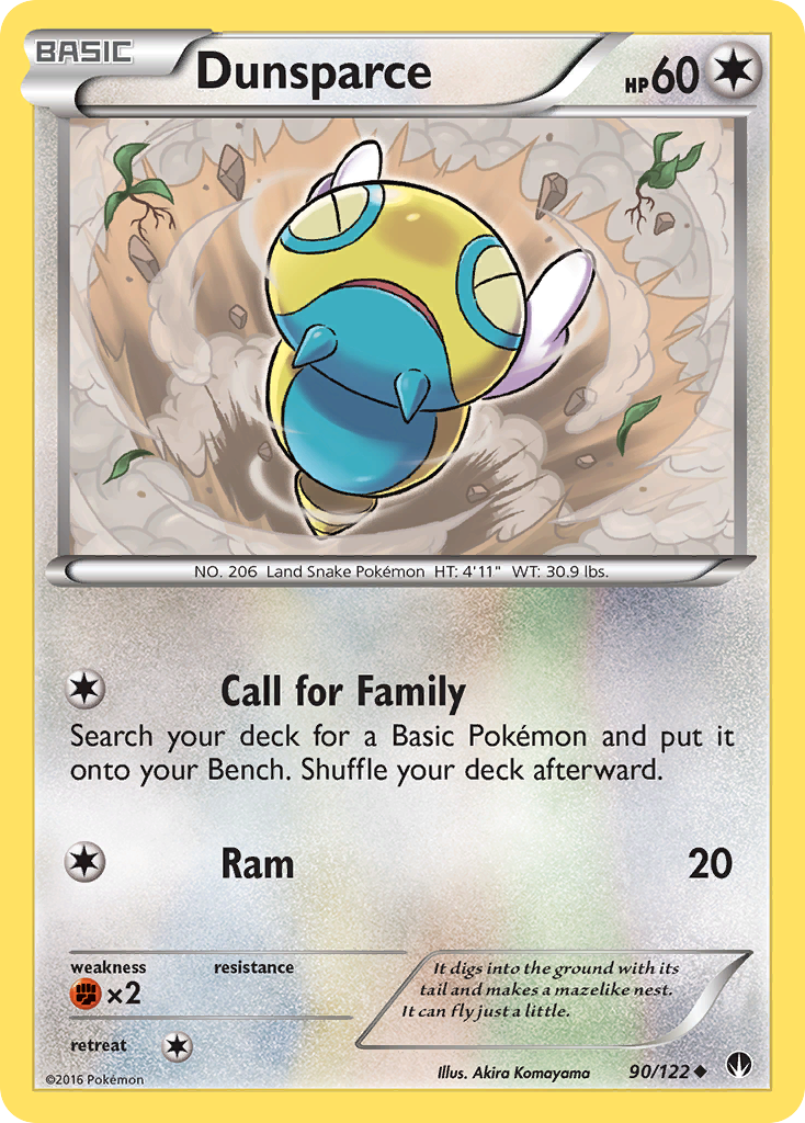 Dunsparce (90/122) [XY: BREAKpoint] | Card Merchant Takapuna