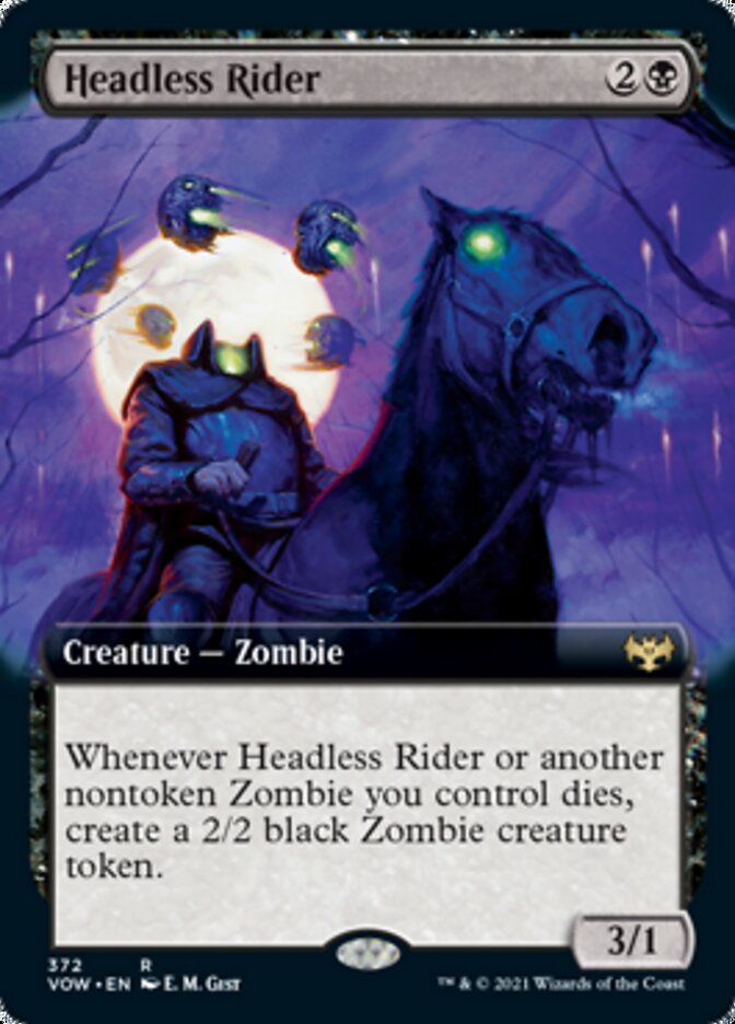 Headless Rider (Extended Art) [Innistrad: Crimson Vow] | Card Merchant Takapuna