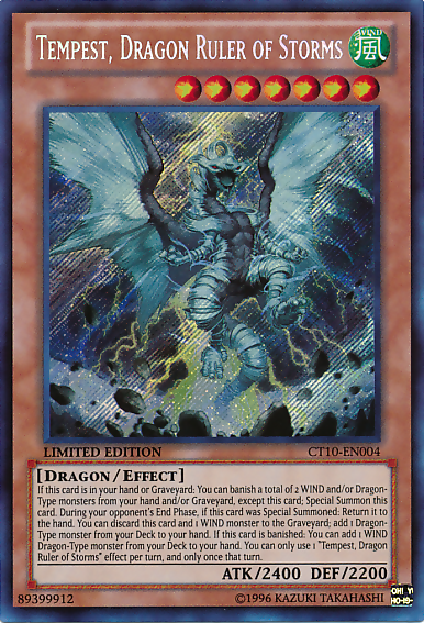 Tempest, Dragon Ruler of Storms [CT10-EN004] Secret Rare | Card Merchant Takapuna