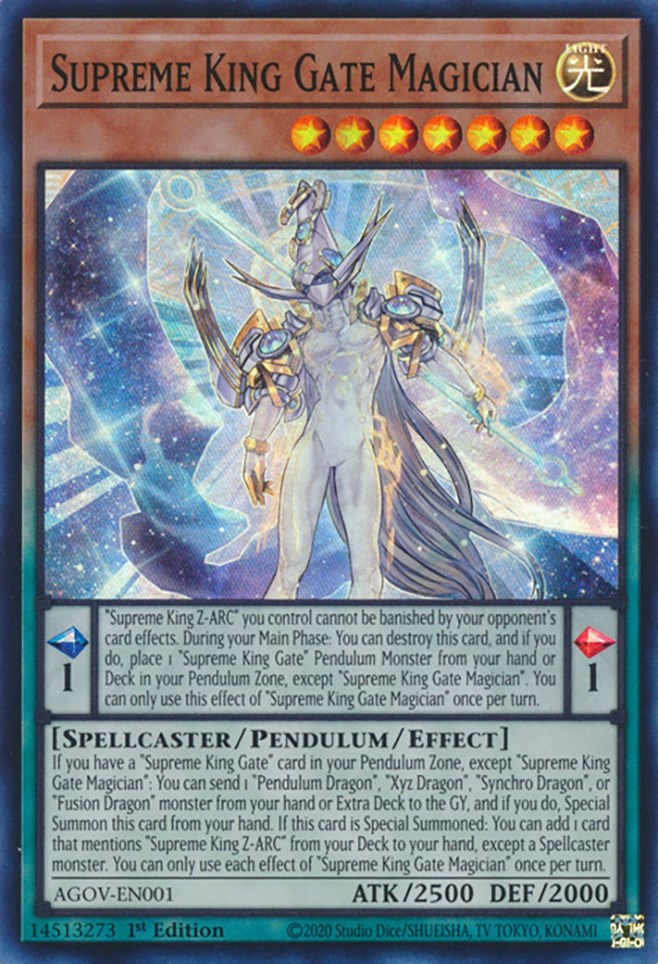 Supreme King Gate Magician [AGOV-EN001] Super Rare | Card Merchant Takapuna