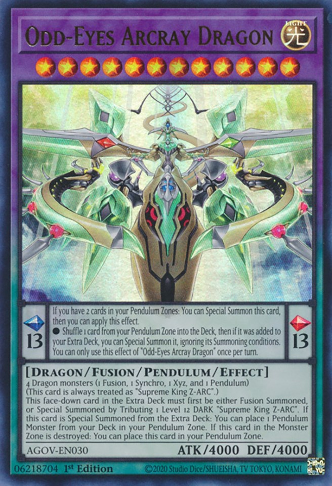 Odd-Eyes Arcray Dragon [AGOV-EN030] Ultra Rare | Card Merchant Takapuna