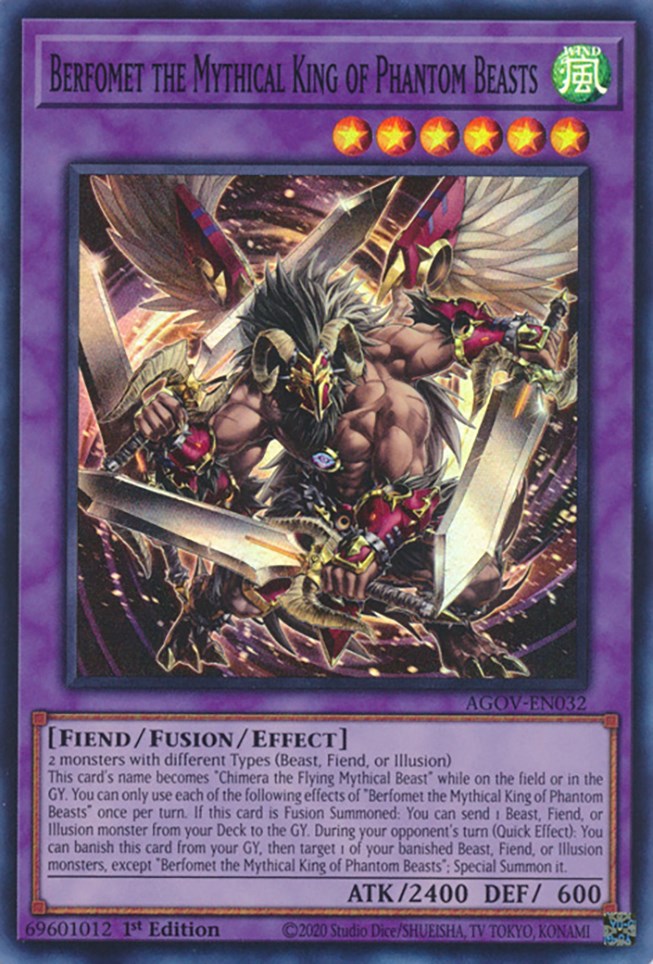 Berfomet the Mythical King of Phantom Beasts [AGOV-EN032] Super Rare | Card Merchant Takapuna