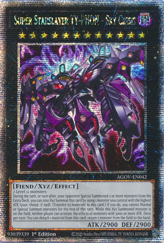 Super Starslayer TY-PHON - Sky Crisis (Quarter Century Secret Rare) [AGOV-EN042] Quarter Century Secret Rare | Card Merchant Takapuna