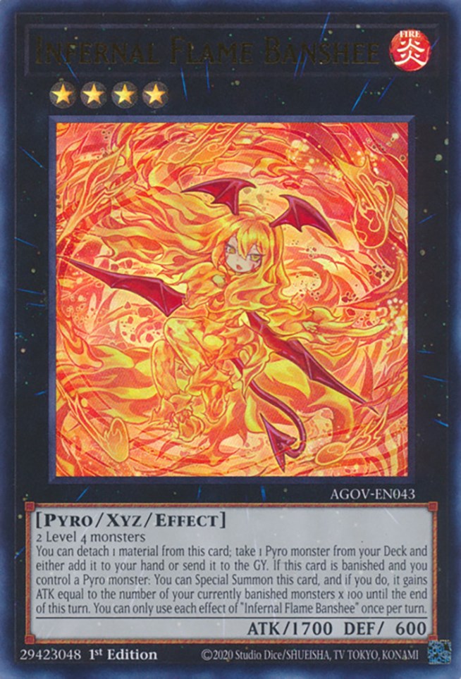 Infernal Flame Banshee [AGOV-EN043] Ultra Rare | Card Merchant Takapuna