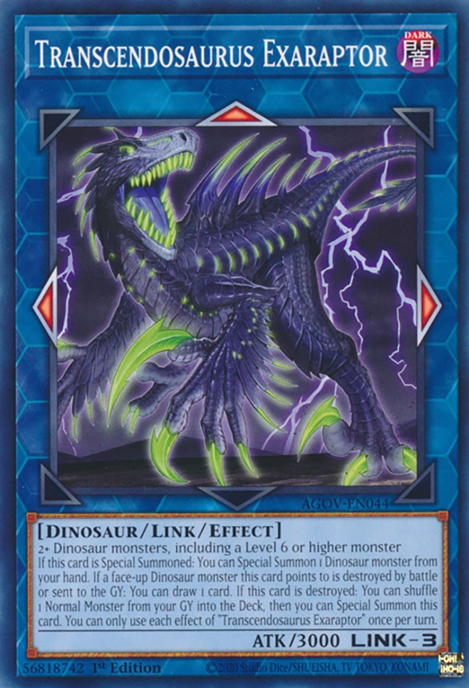 Transcendosaurus Exaraptor [AGOV-EN044] Common | Card Merchant Takapuna