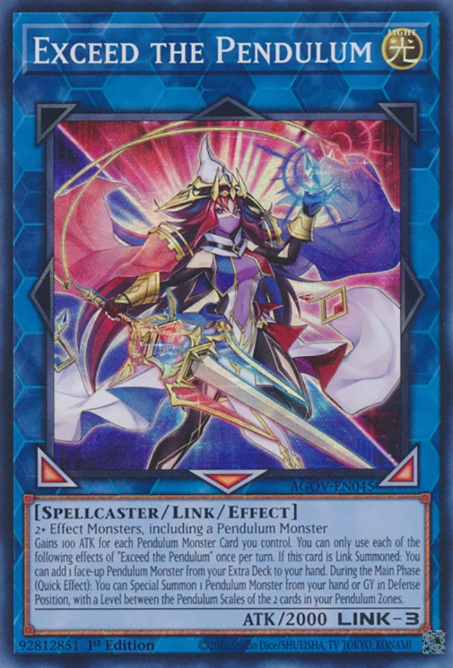 Exceed the Pendulum [AGOV-EN045] Super Rare | Card Merchant Takapuna