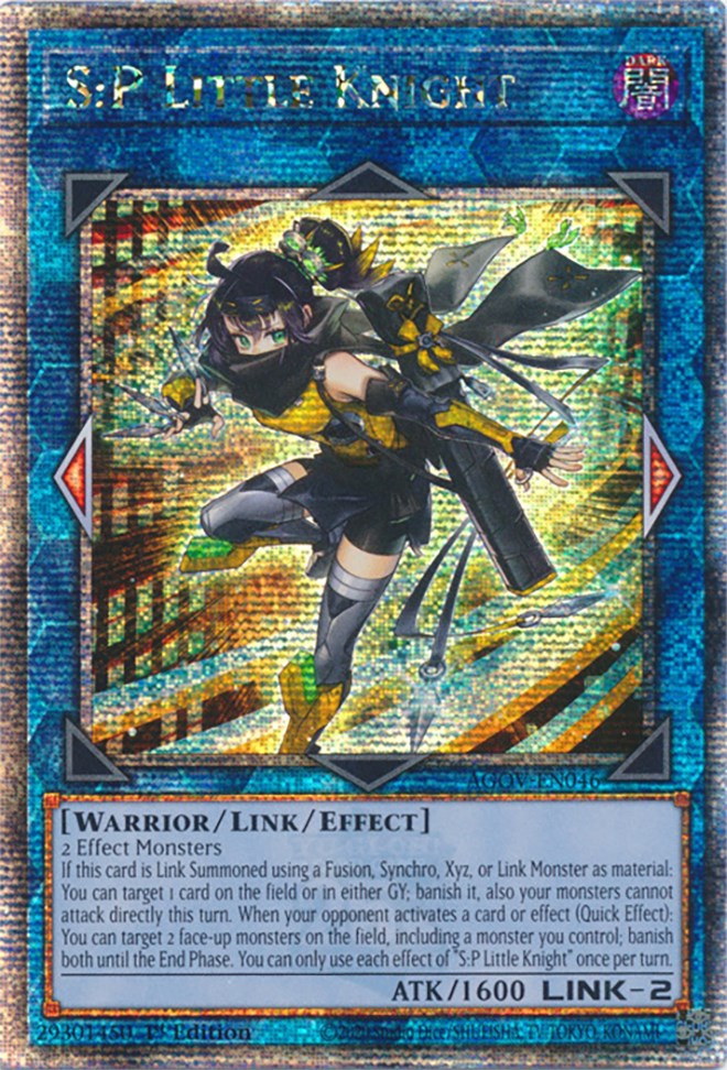 S:P Little Knight (Quarter Century Secret Rare) [AGOV-EN046] Quarter Century Secret Rare | Card Merchant Takapuna