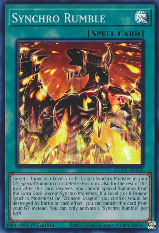 Synchro Rumble [AGOV-EN060] Super Rare | Card Merchant Takapuna