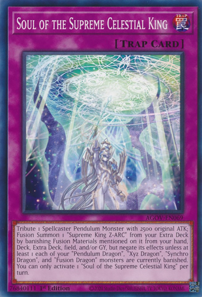 Soul of the Supreme Celestial King [AGOV-EN069] Common | Card Merchant Takapuna