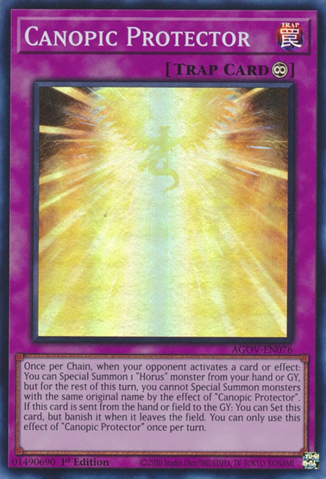 Canopic Protector [AGOV-EN076] Super Rare | Card Merchant Takapuna