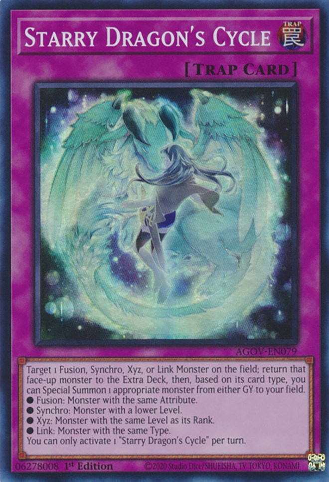 Starry Dragon's Cycle [AGOV-EN079] Super Rare | Card Merchant Takapuna