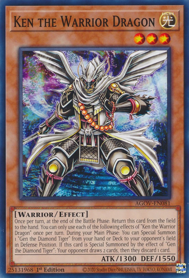 Ken the Warrior Dragon [AGOV-EN081] Common | Card Merchant Takapuna