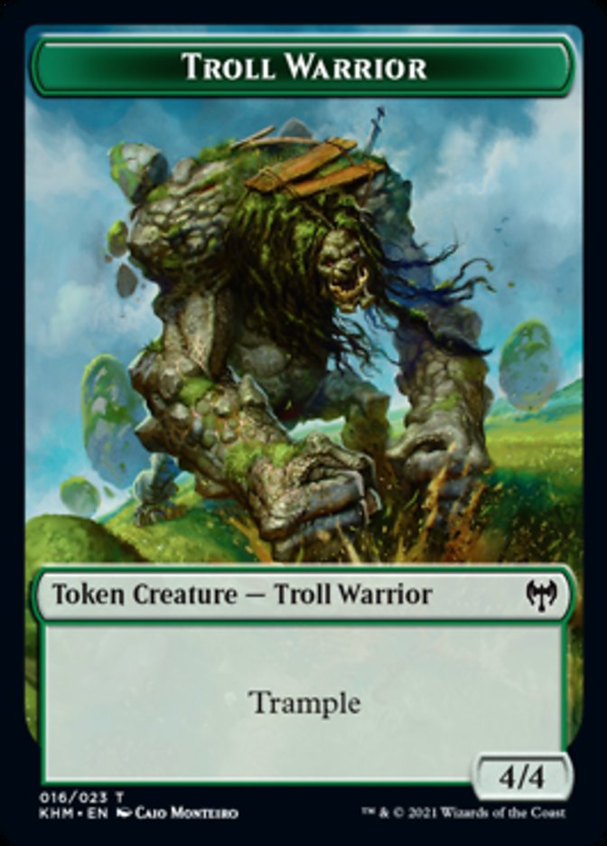 Troll Warrior Token [Kaldheim Tokens] | Card Merchant Takapuna