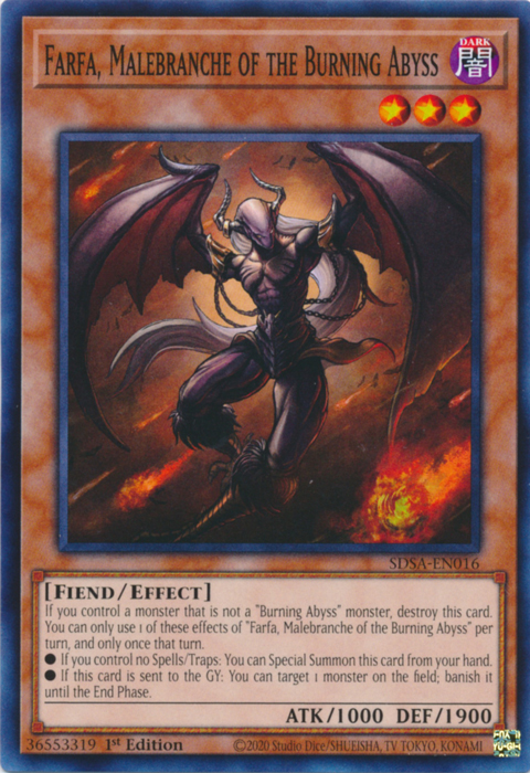 Farfa, Malebranche of the Burning Abyss [SDSA-EN016] Common | Card Merchant Takapuna