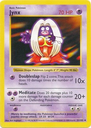 Jynx (31/102) [Base Set Shadowless Unlimited] | Card Merchant Takapuna