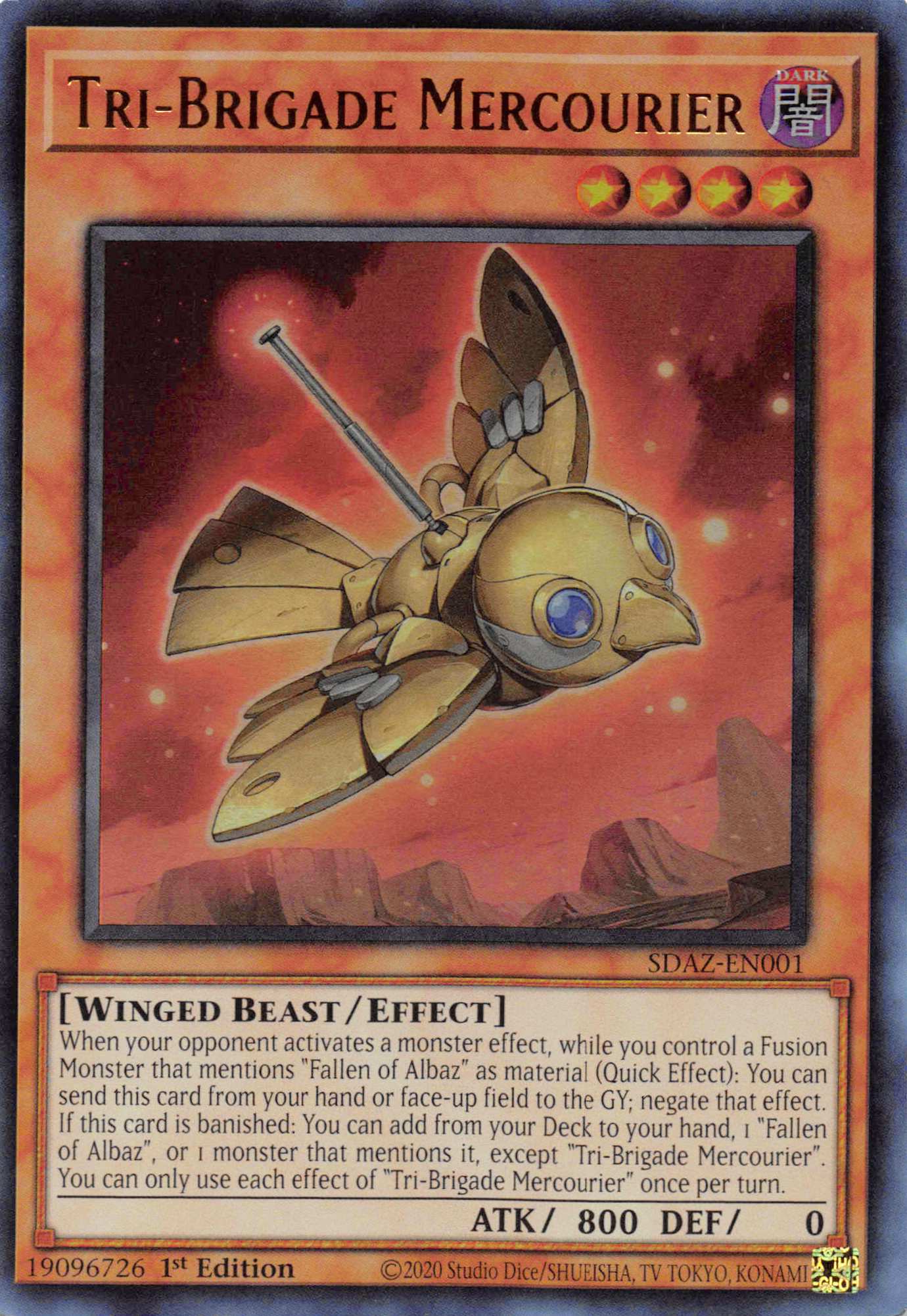 Tri-Brigade Mercourier [SDAZ-EN001] Ultra Rare | Card Merchant Takapuna