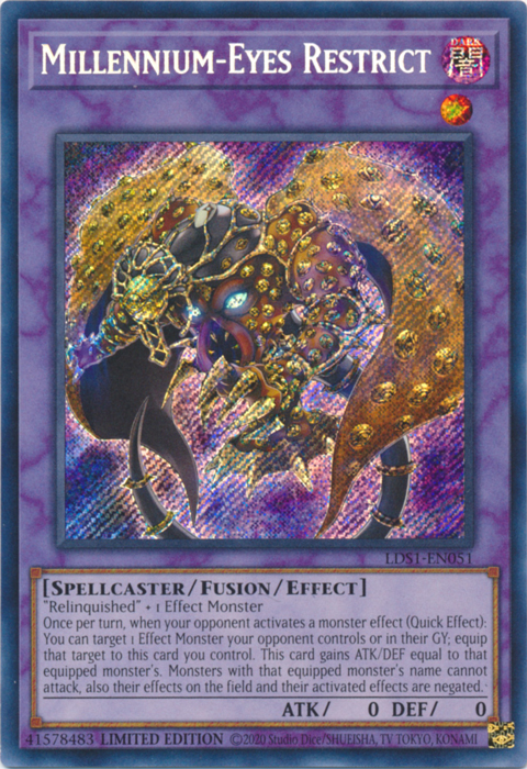 Millennium-Eyes Restrict [LDS1-EN051] Secret Rare | Card Merchant Takapuna