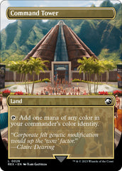 Command Tower // Commander Tower (Borderless) [Jurassic World Collection] | Card Merchant Takapuna