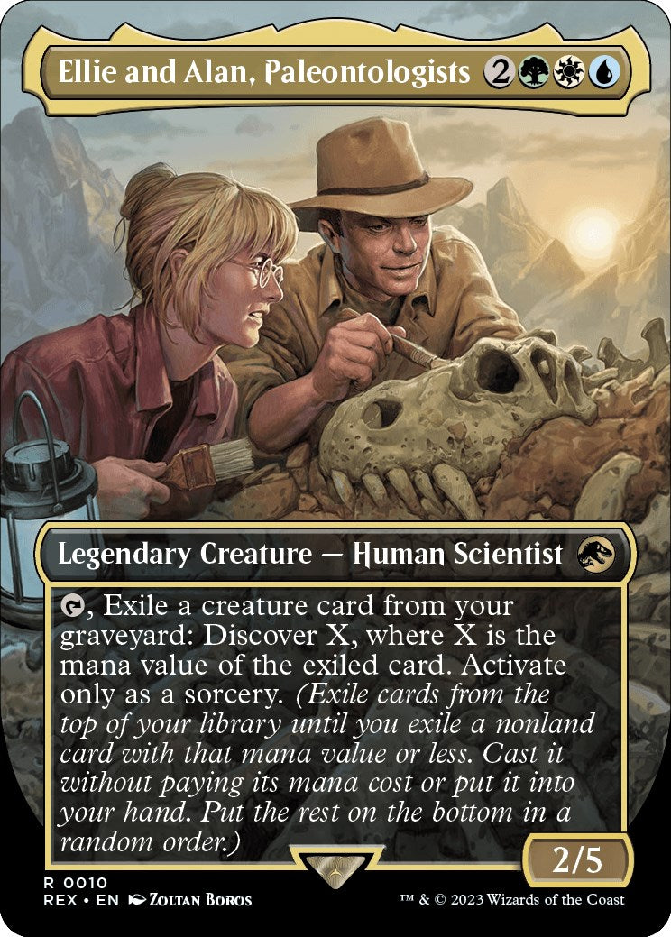 Ellie and Alan, Paleontologists (Borderless) [Jurassic World Collection] | Card Merchant Takapuna