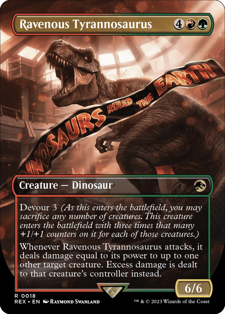 Ravenous Tyrannosaurus (Borderless) [Jurassic World Collection] | Card Merchant Takapuna