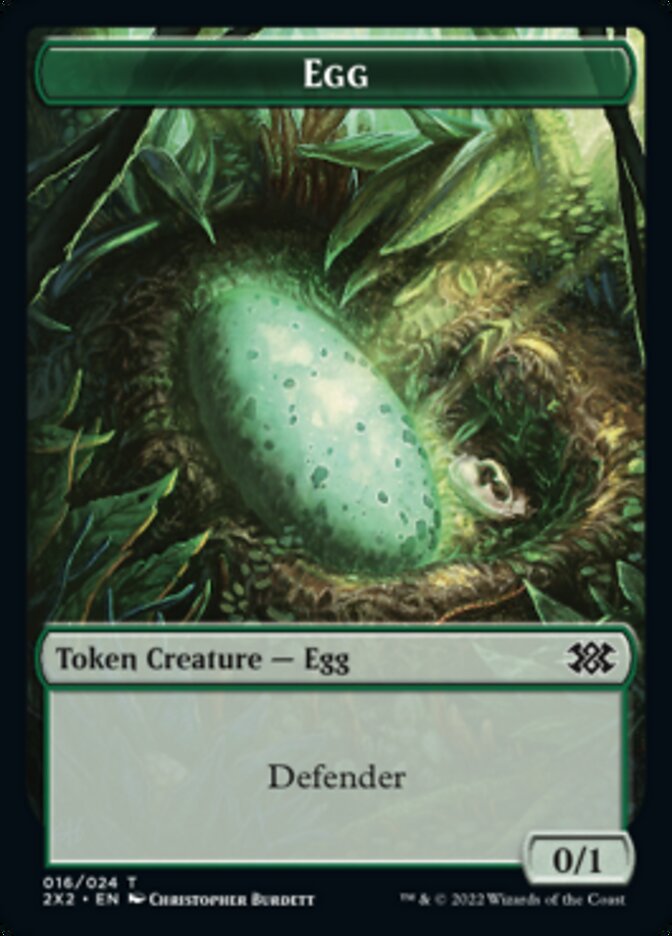 Egg // Spirit (008) Double-Sided Token [Double Masters 2022 Tokens] | Card Merchant Takapuna